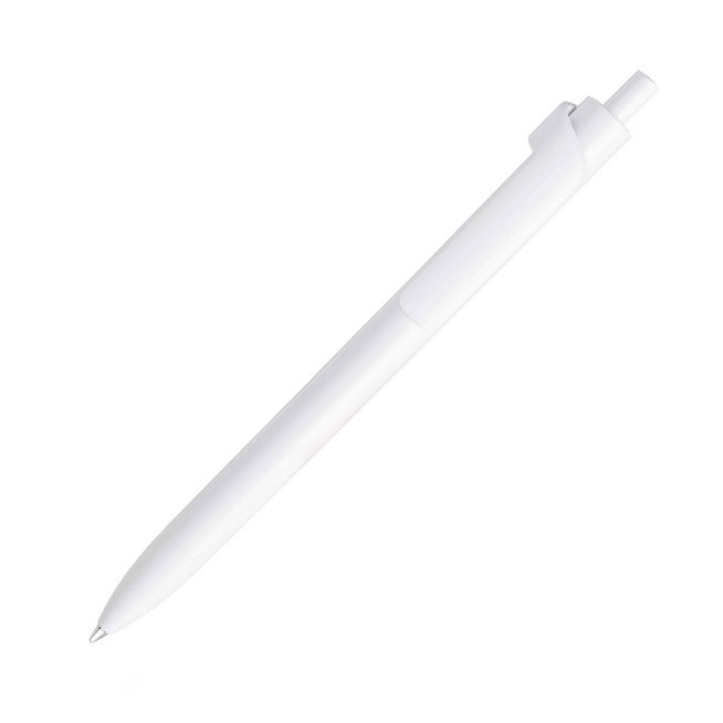 Logotrade promotional giveaway image of: Forte Safe Touch antibacterial ballpoint pen, white