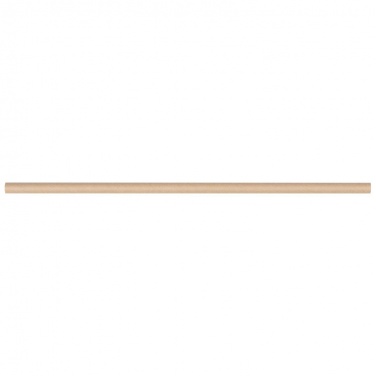 Logo trade promotional merchandise image of: Set of 100 drink straws made of paper, brown