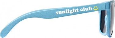 Logo trade advertising product photo of: Rongo wheat straw sunglasses, light blue