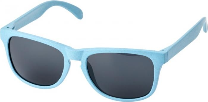 Logo trade promotional gifts picture of: Rongo wheat straw sunglasses, light blue