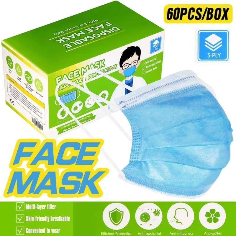 Logotrade promotional giveaway image of: Medical mask, 3-layer, disposable