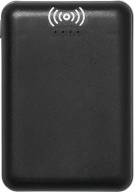 Logo trade promotional giveaway photo of: Dense 5000 mAh wireless power bank, black