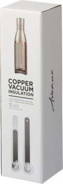 Logotrade business gift image of: Vasa copper vacuum insulated bottle, 500 ml, silver