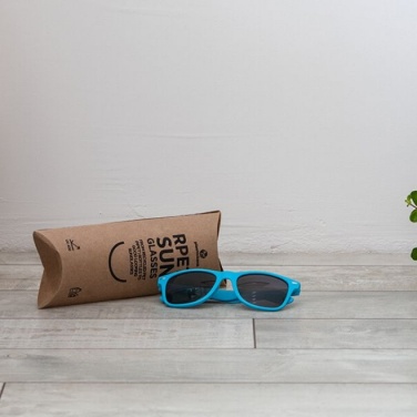 Logo trade promotional gift photo of: Social Plastic Sunglasses, light blue