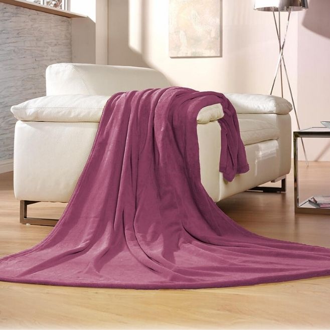 Logo trade corporate gift photo of: Memphis blanket, purple