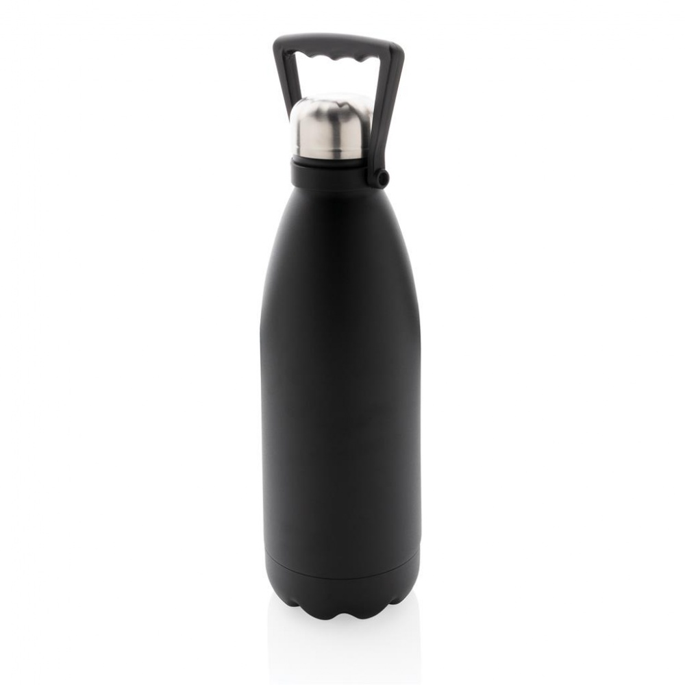 Logotrade business gifts photo of: ​Large vacuum stainless steel bottle 1.5 L, black