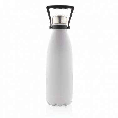 Logotrade advertising products photo of: ​Large vacuum stainless steel bottle 1.5L, white