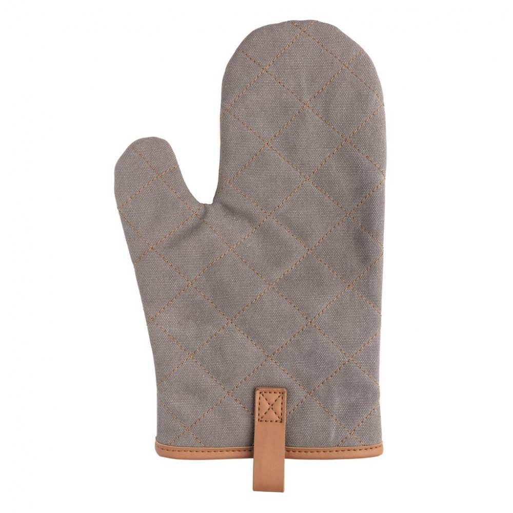 Logotrade promotional giveaway picture of: Deluxe canvas oven mitt, grey