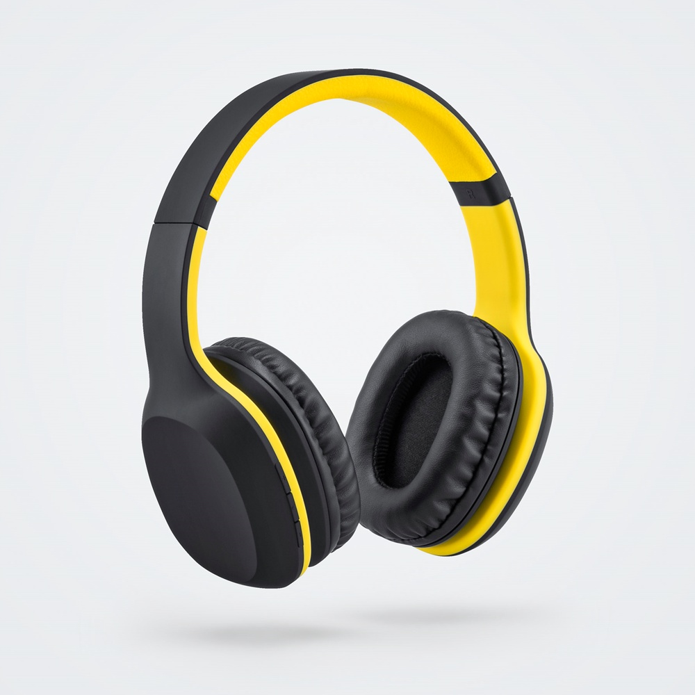 Logotrade promotional items photo of: Wireless headphones Colorissimo, yellow