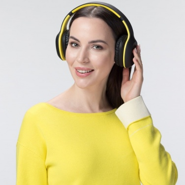 Logotrade promotional merchandise photo of: Wireless headphones Colorissimo, yellow