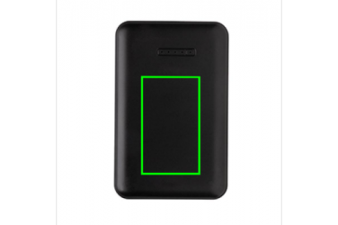 Logotrade advertising product picture of: 5.000 mAh wireless charging pocket powerbank, black