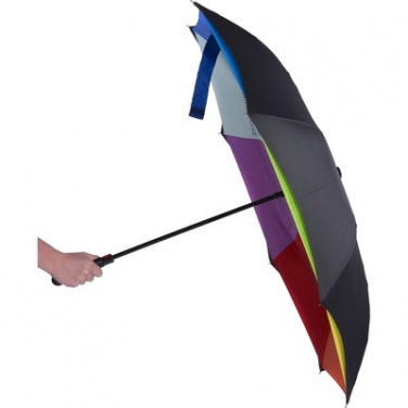 Logotrade promotional giveaway image of: Colourful reversible automatic umbrella, multicolor