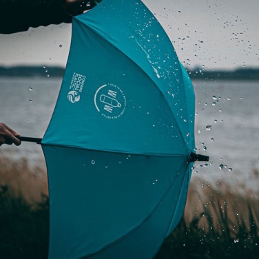 Logotrade promotional gift image of: Sustainable RPET umbrella, lightblue