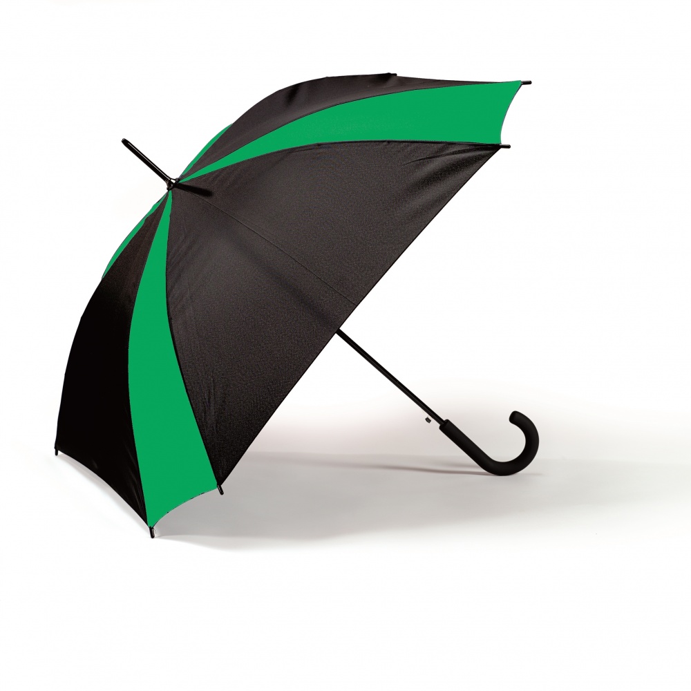 Logo trade business gift photo of: SAINT TROPEZ UMBRELLA, green/black