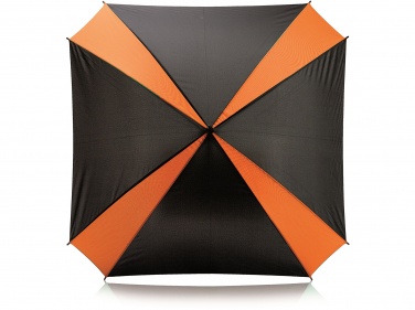 Logo trade promotional items image of: Cool colorful umbrella Saint Tropez, orange/black