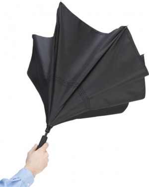 Logotrade promotional merchandise picture of: Lima reversible 23" umbrella, black