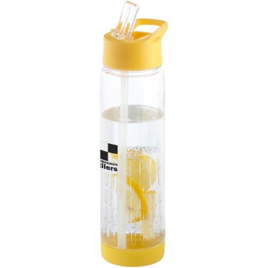 Logotrade business gift image of: Tutti frutti drinking bottle with infuser, yellow