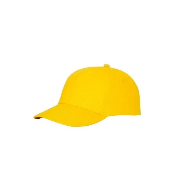 Logo trade promotional giveaways image of: Feniks 5 panel cap, yellow