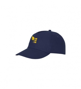 Logo trade advertising products image of: Feniks 5 panel cap, navy