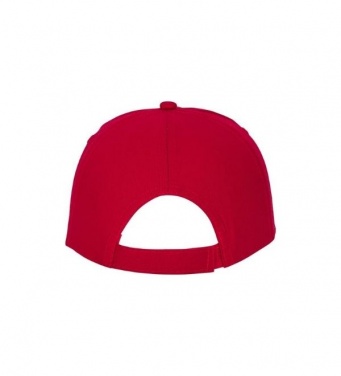 Logo trade promotional products image of: Feniks 5 panel cap, red