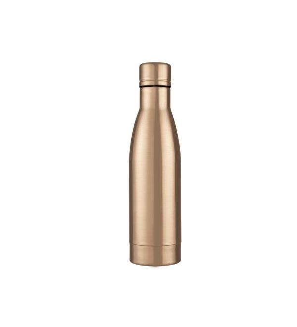 Logo trade promotional giveaways image of: Vasa copper vacuum insulated bottle, 500 ml, golden