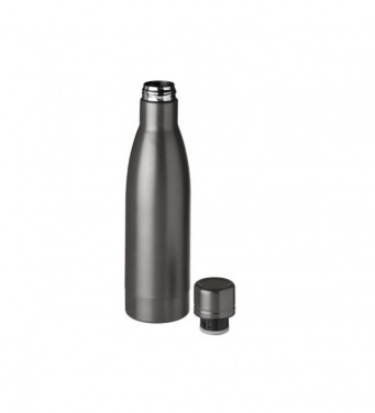 Logo trade promotional product photo of: Vasa copper vacuum insulated bottle, 500 ml, dark grey