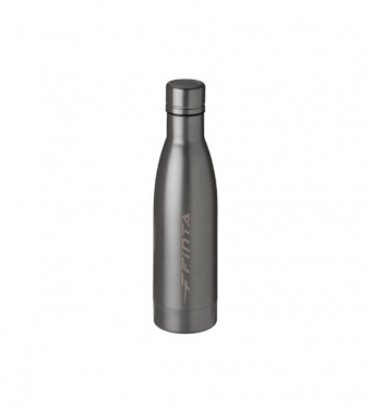 Logo trade promotional products image of: Vasa copper vacuum insulated bottle, 500 ml, dark grey