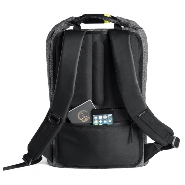 Logo trade promotional items picture of: Cut-out material backpack Bobby Urban, grey