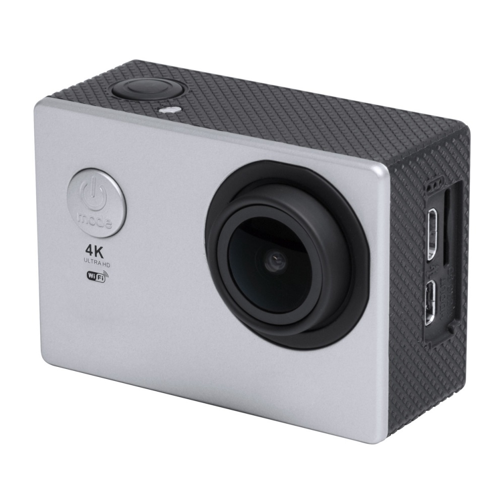 Logo trade business gifts image of: Action camera 4K plastic silver