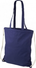 Eliza cotton drawstring, navy blue