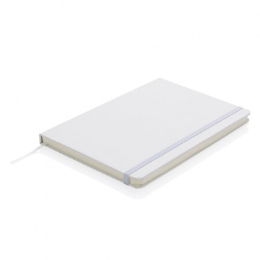 Logo trade advertising products picture of: A5 Notebook & LED bookmark, white