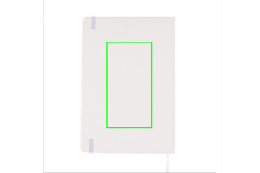 Logo trade promotional merchandise photo of: A5 Notebook & LED bookmark, white