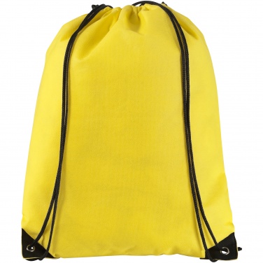 Logo trade promotional merchandise image of: Evergreen non woven premium rucksack eco, light yellow