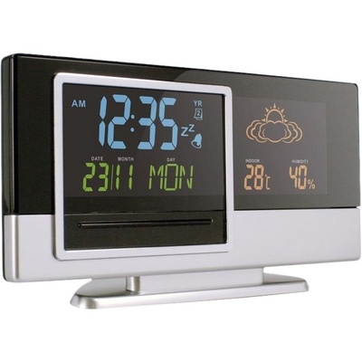 Logo trade promotional merchandise picture of: Weather station with calendar and clock