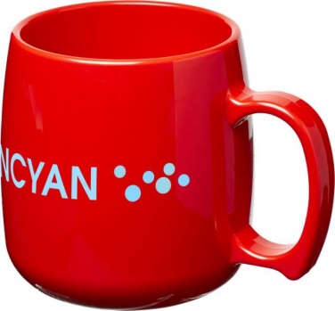 Logo trade promotional gifts picture of: Comfortable plastic coffee mug Classic, red