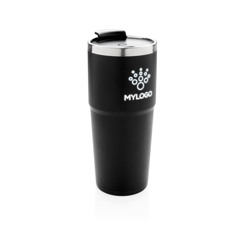 Logo trade promotional product photo of: Light up logo tumbler, black