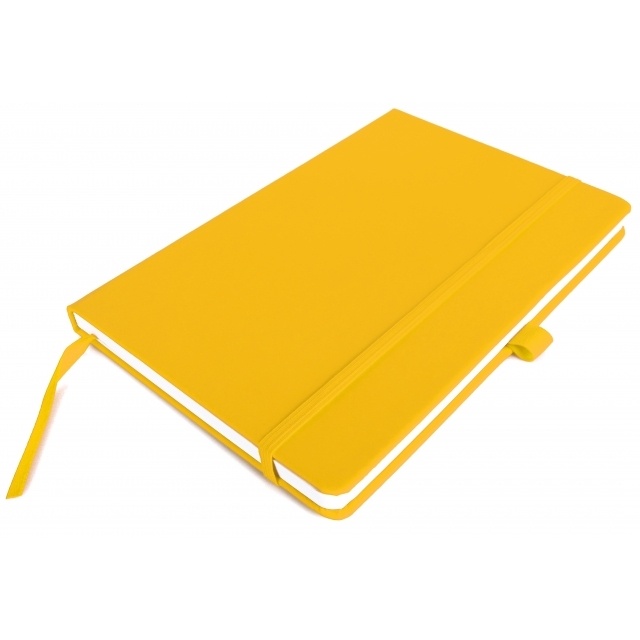 Logotrade corporate gift picture of: A5 note book 'Kiel'  color yellow