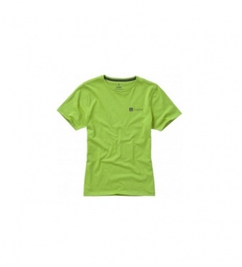 Logotrade promotional gift picture of: Nanaimo short sleeve ladies T-shirt, light green