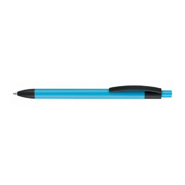 Logo trade promotional merchandise image of: Pen, soft touch, Capri, blue