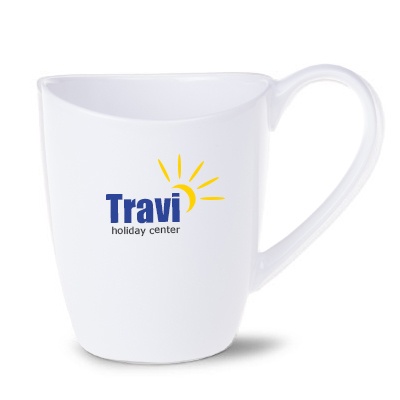 Logo trade promotional giveaways image of: Mug Star, white