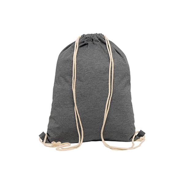 Logo trade advertising products image of: Fleece bag-backpack, Grey