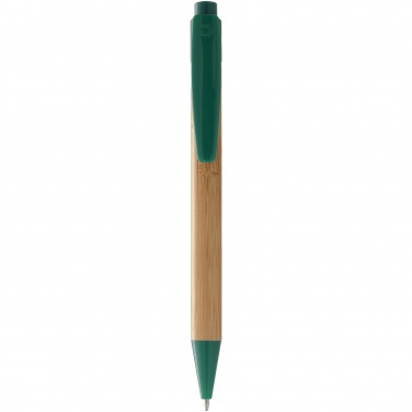 Logo trade promotional gifts image of: Borneo ballpoint pen, green