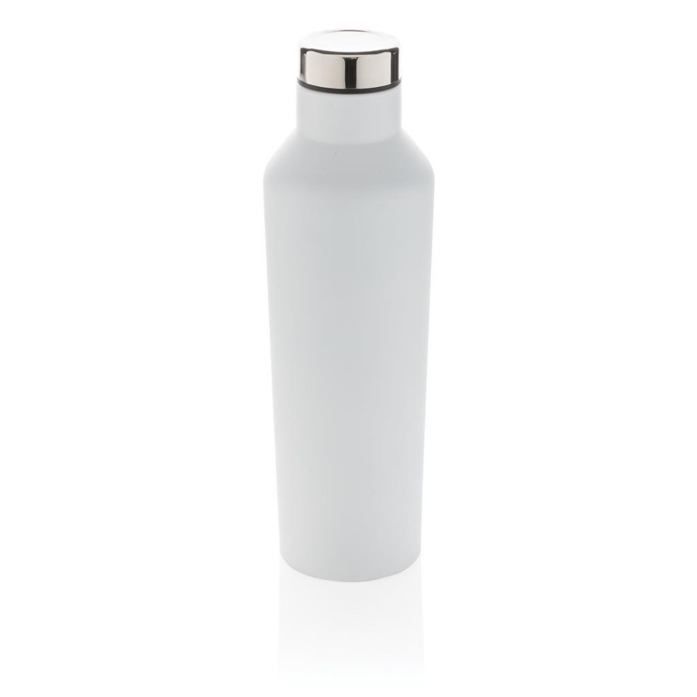 Logotrade advertising products photo of: Modern vacuum stainless steel water bottle, white