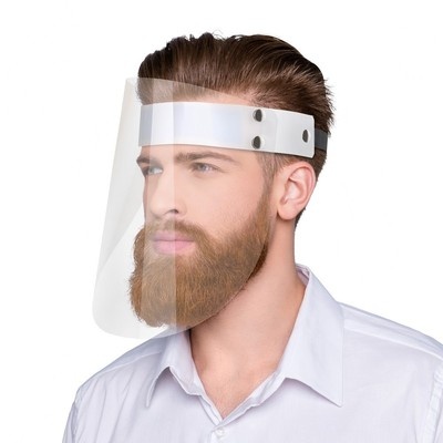 Logotrade promotional gift image of: Face shield, transparent/white