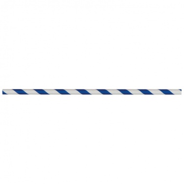 Logo trade promotional items picture of: Set of 100 drink straws made of paper, white blue