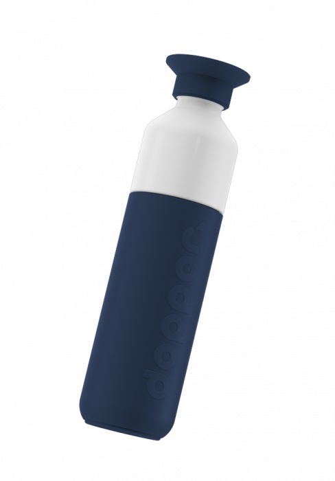 Logotrade promotional item image of: Dopper water bottle Insulated 350 ml, navy