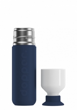 Logo trade promotional merchandise image of: Dopper water bottle Insulated 350 ml, navy