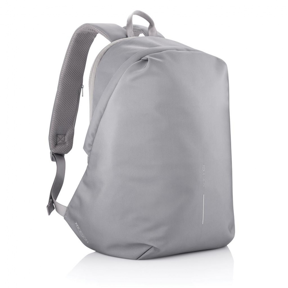 Logotrade corporate gift picture of: Anti-theft backpack Bobby Soft, grey