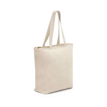 Logotrade promotional items photo of: Hackney 100% cotton bag with zipper, white