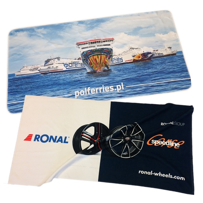 Logotrade business gift image of: Microfiber towel with one side photo print, 70 x 140 cm